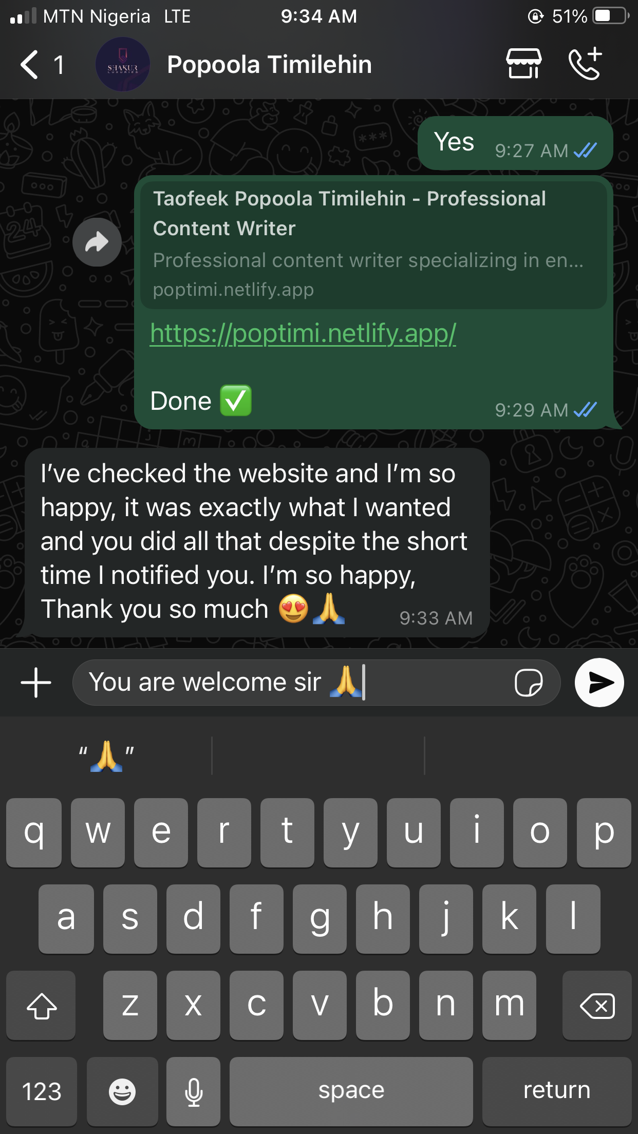 Client Testimonial 1